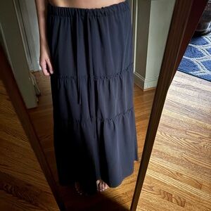 Elegant Black Maxi Skirt